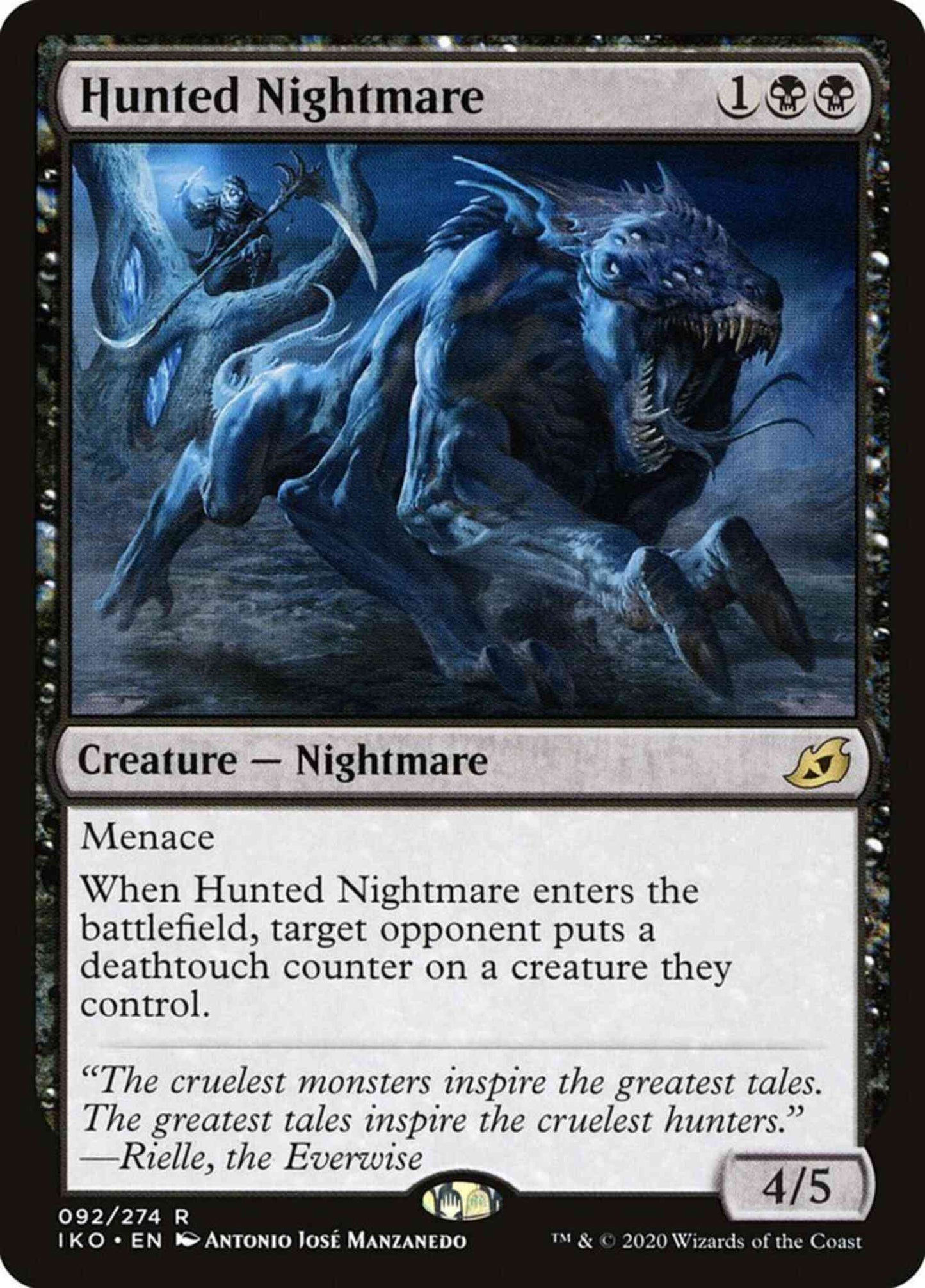 Hunted Nightmare [92] [Ikoria: Lair of Behemoths] [Non-Foil]