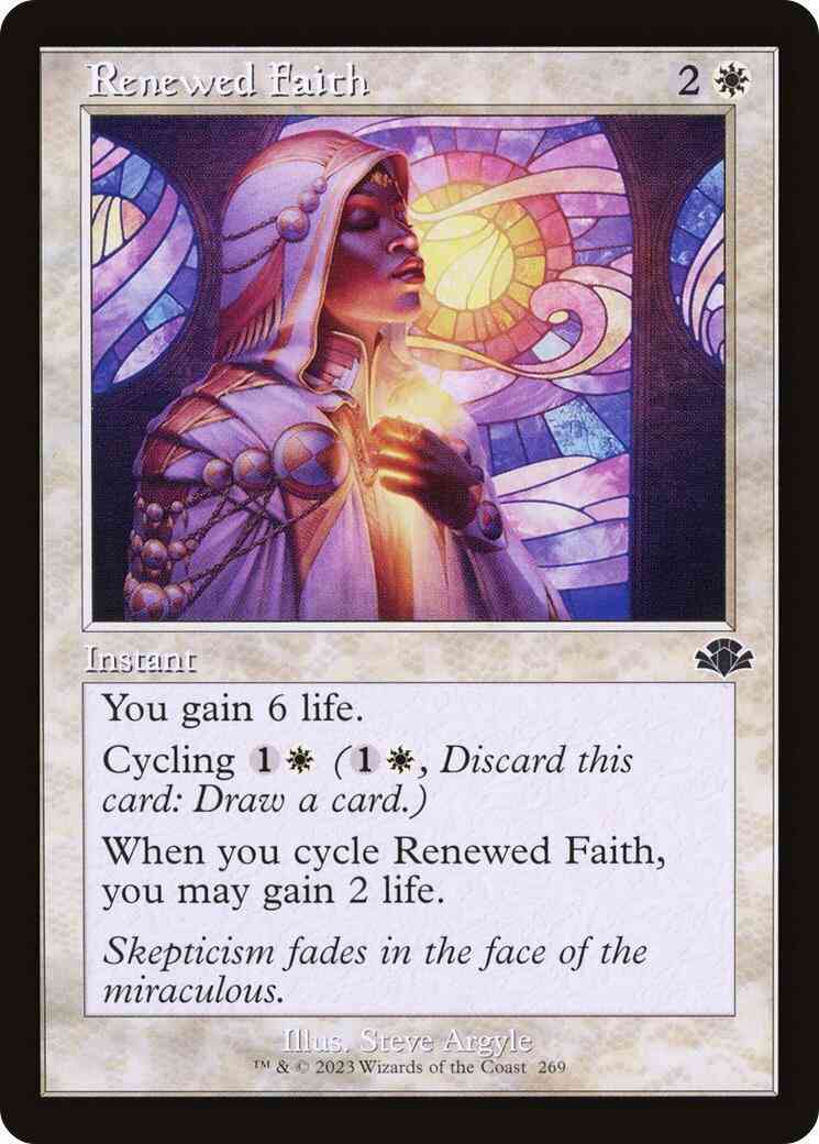 Renewed Faith [269] [Retro Frame] [Dominaria Remastered] [Non-Foil]