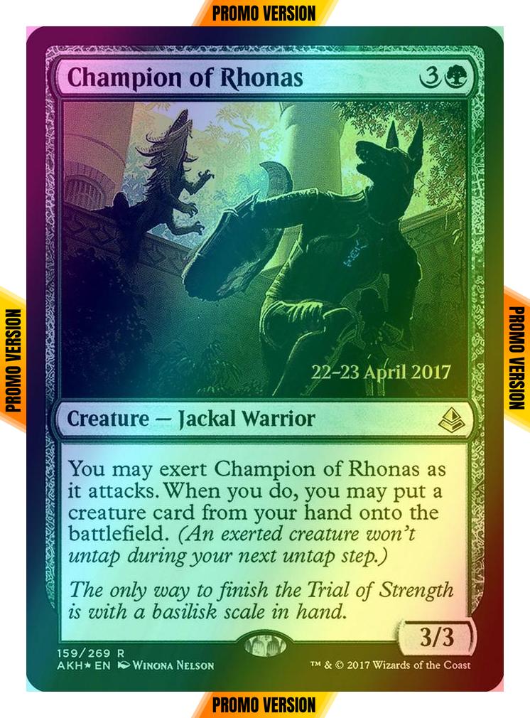 Champion of Rhonas [159s] [Amonkhet Promos] [Foil]