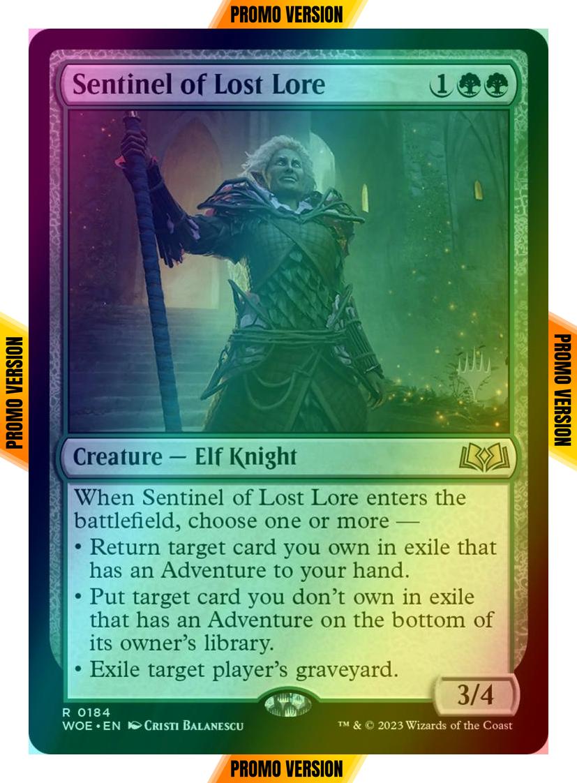 Sentinel of Lost Lore [184p] [Promo Pack] [Wilds of Eldraine: Promos] [Foil]