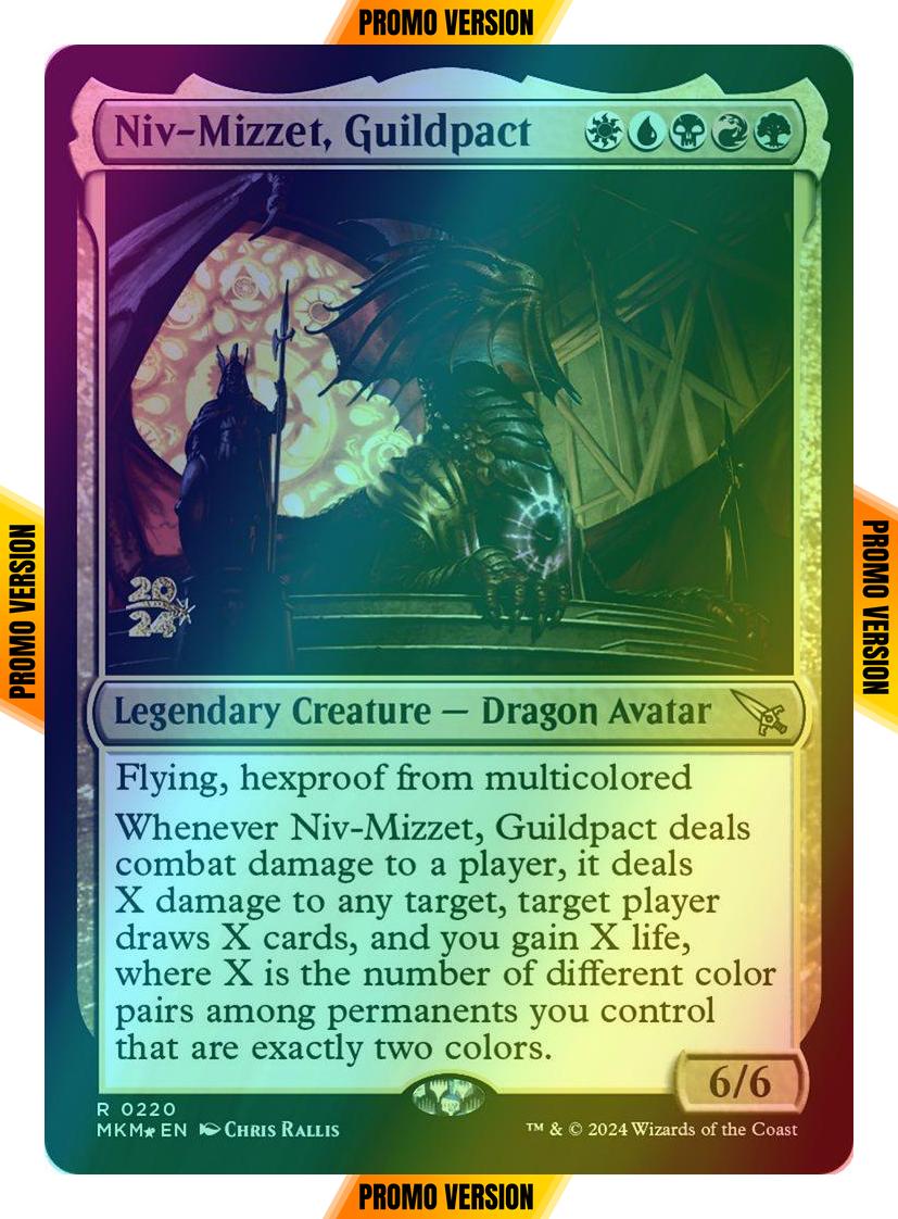 Niv-Mizzet, Guildpact [220s] [Prerelease] [Murders at Karlov Manor: Promos] [Foil]