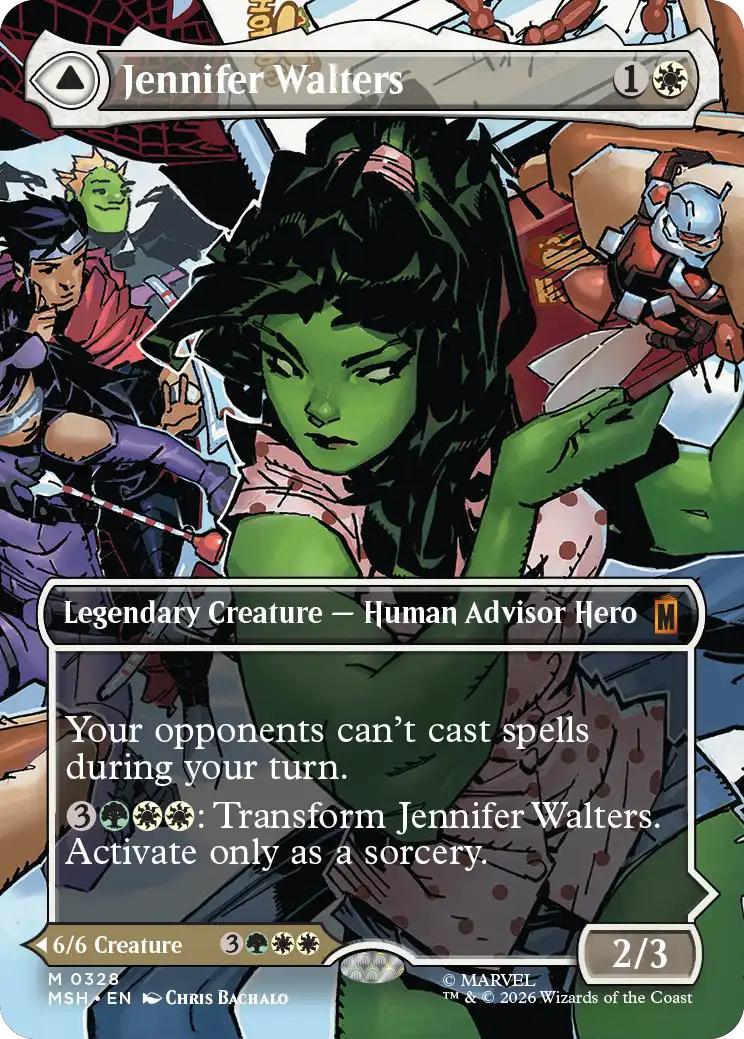 Jennifer Walters // The Sensational She-Hulk [328] [Borderless] [Scene] [Marvel Super Heroes] [Non-Foil]