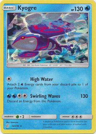 Kyogre - Cracked Ice Holo - 53/236 - Rare [sm12-53] [Holo]