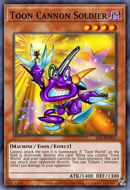 Toon Cannon Soldier - LCYW-EN109 - Rare - 1st Edition