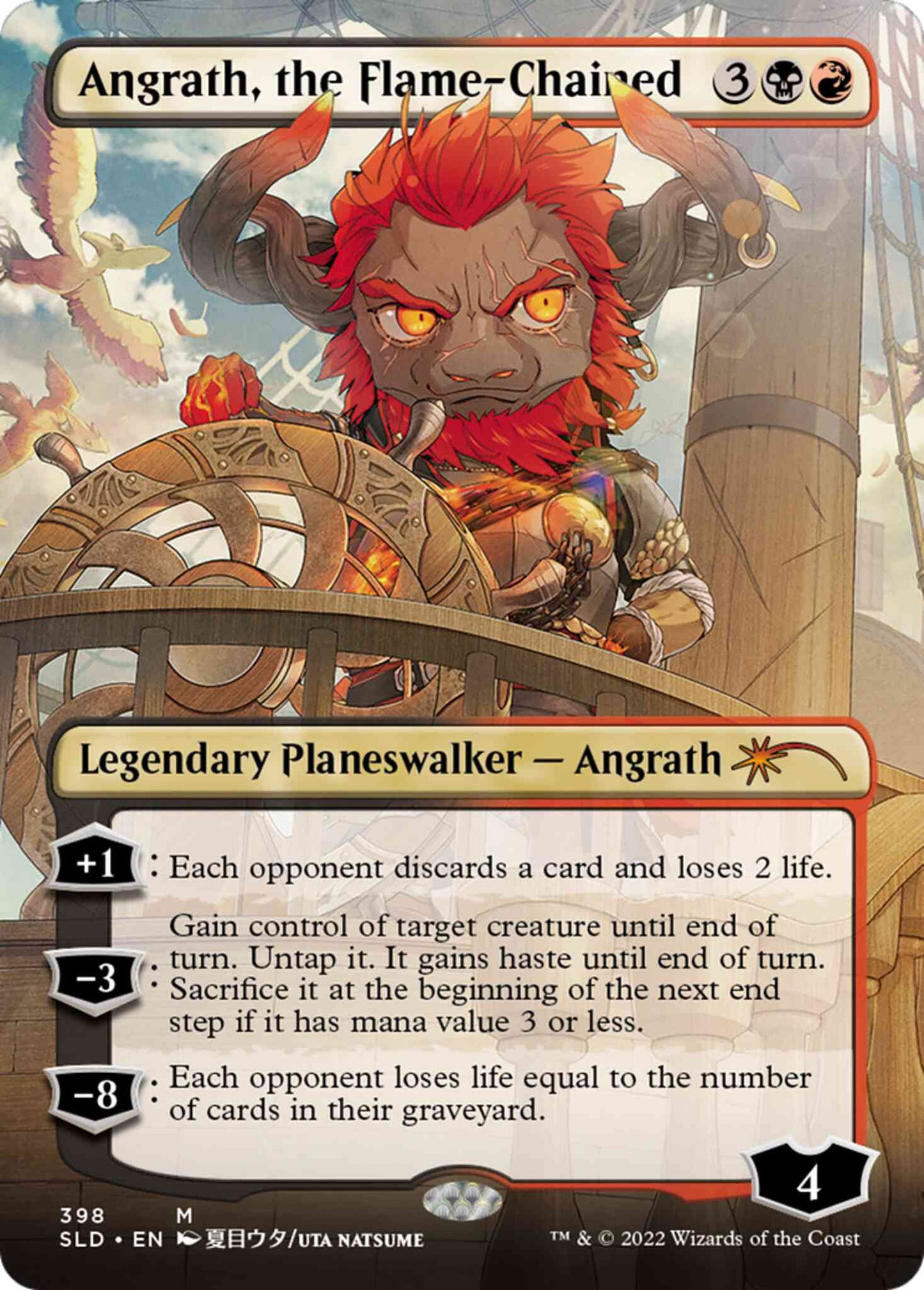 Angrath, the Flame-Chained [0398] [Borderless] [Li’l Walkers] [Secret Lair Drop] [Non-Foil]