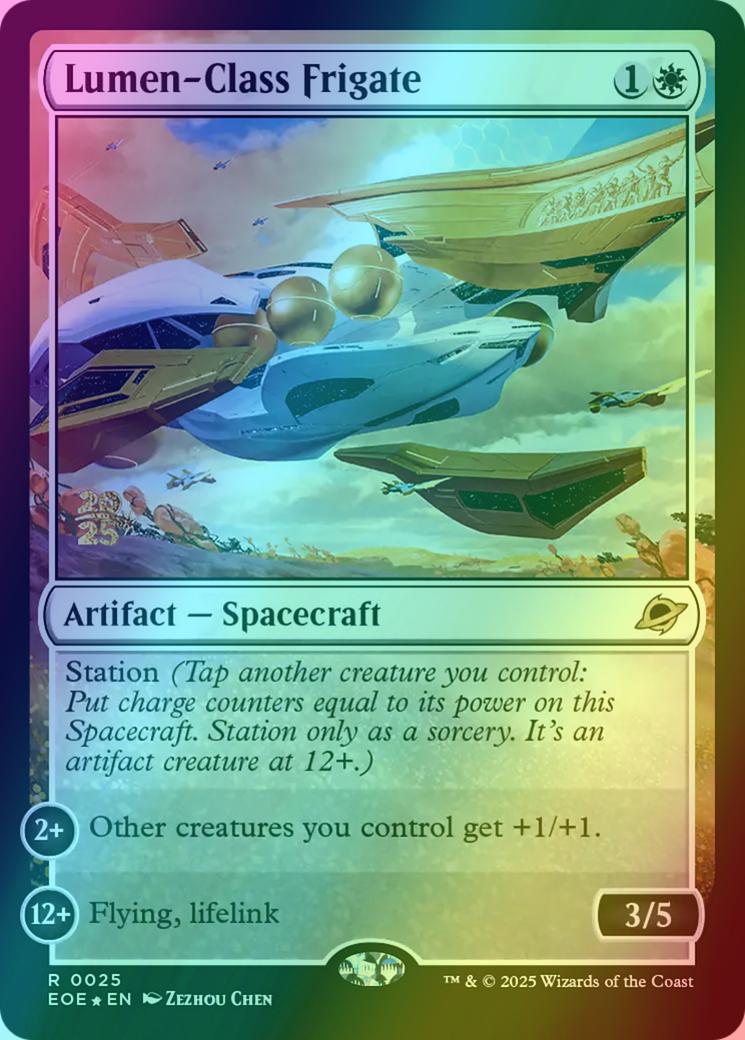Lumen-Class Frigate [25s] [Prerelease] [Edge of Eternities: Promos] [Foil]