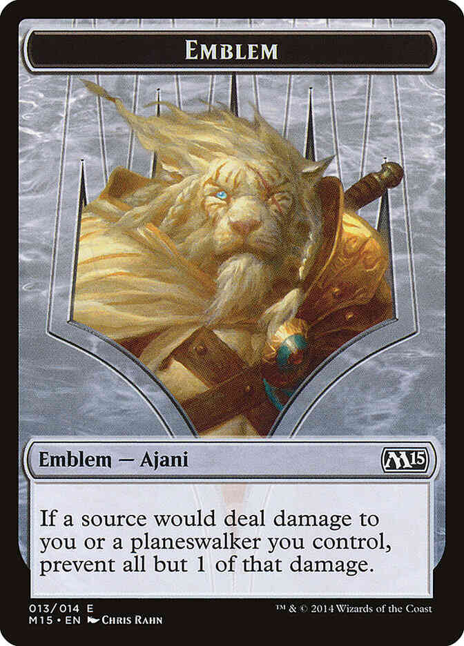 Ajani Steadfast Emblem [13] [Magic 2015 Tokens] [Non-Foil]