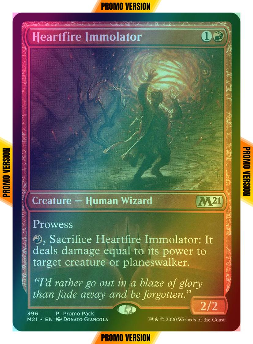 Heartfire Immolator [396] [Dark Frame Promo Pack] [Core Set 2021] [Foil]