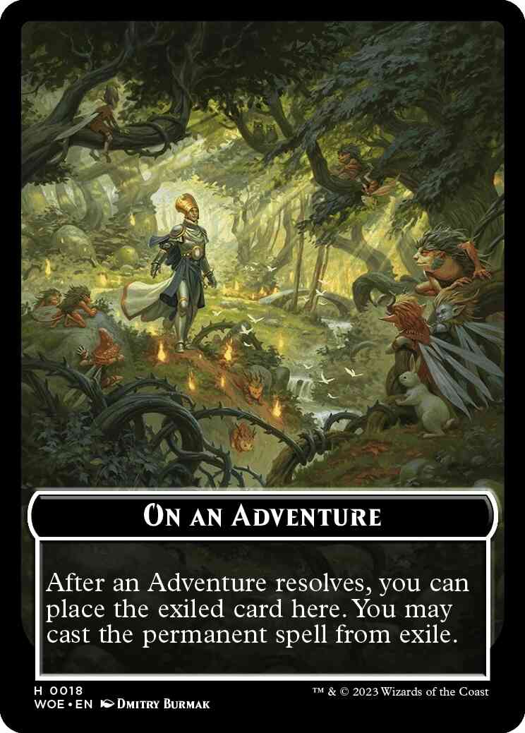 On An Adventure Token [18] [Wilds of Eldraine: Tokens] [Non-Foil]