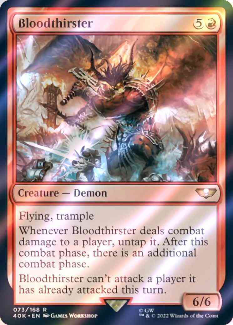 Bloodthirster [73] [Universes Beyond: Warhammer 40,000] [Surge Foil]