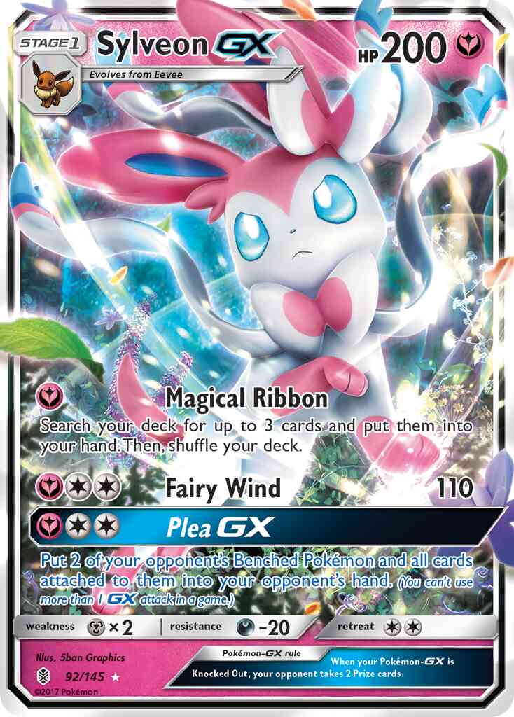 Sylveon-GX - 92/145 - Rare Holo GX [sm2-92] [Ultra]