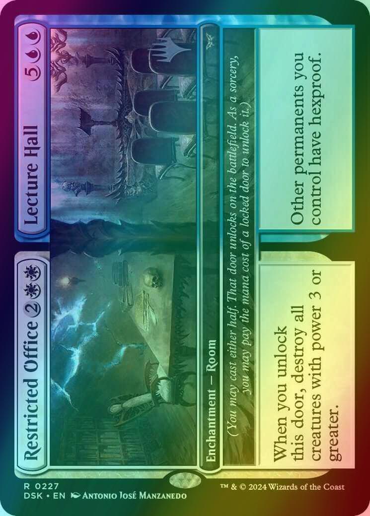 Restricted Office // Lecture Hall [227p] [Promo Pack] [Duskmourn: House of Horror: Promos] [Foil]