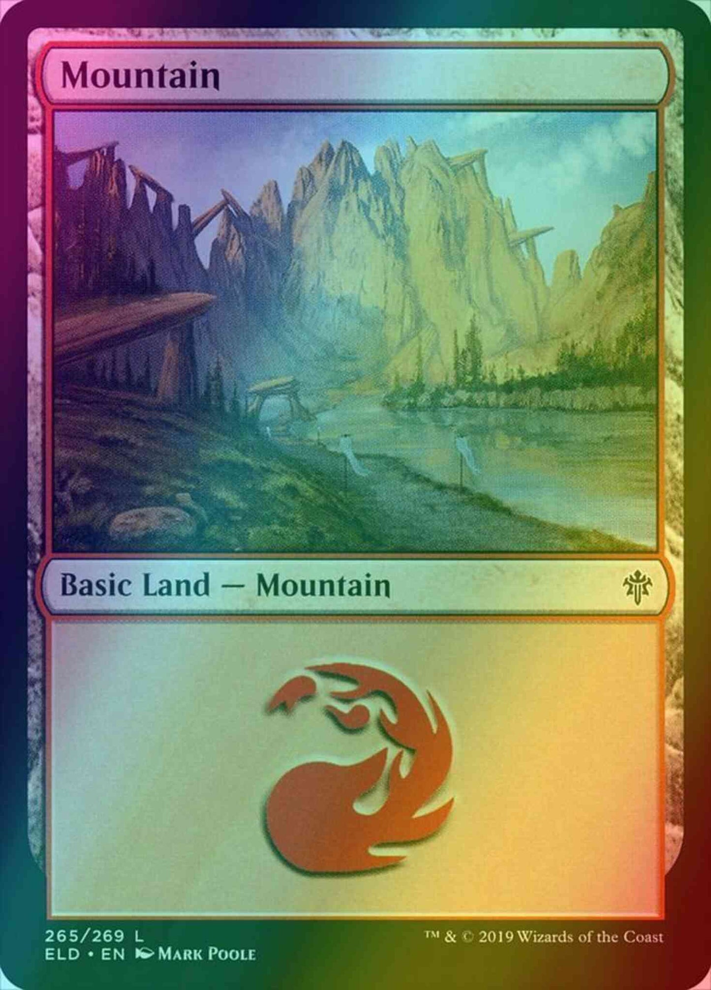 Mountain [265] [Throne of Eldraine] [Foil]