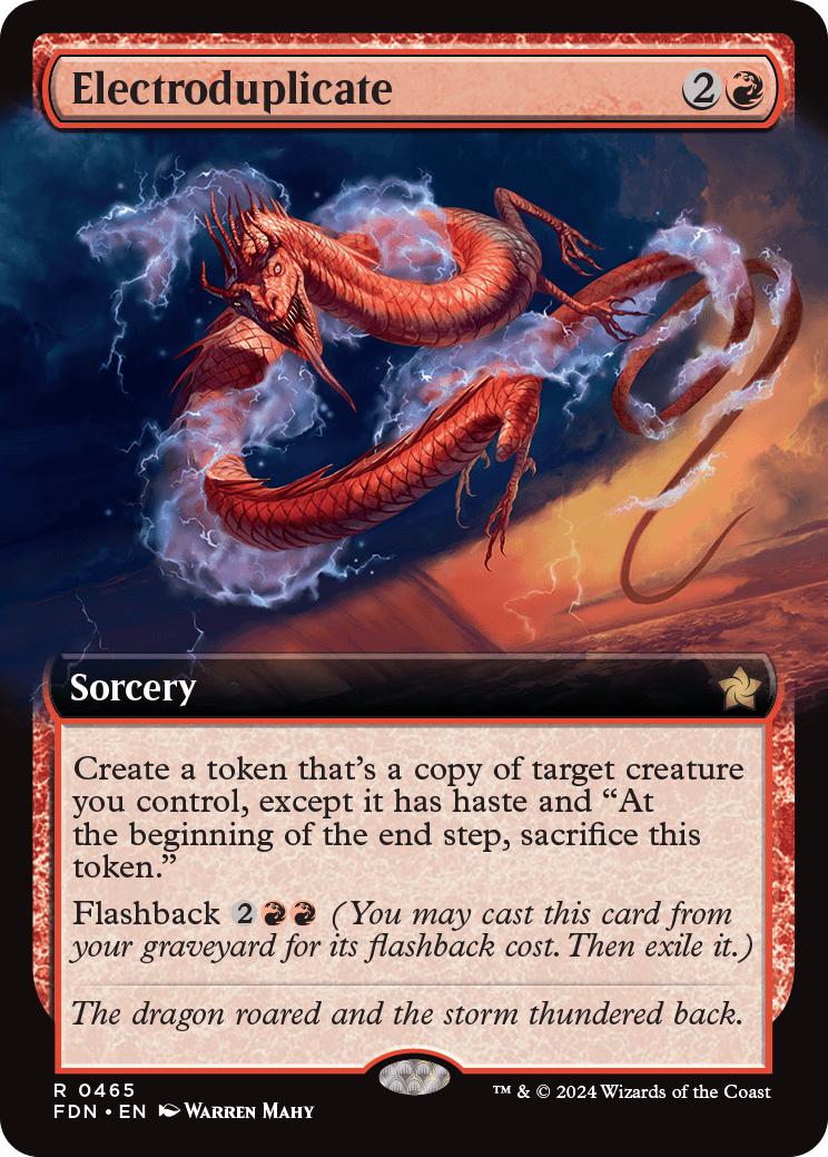 Electroduplicate [465] [Extended Art] [Foundations] [Non-Foil]