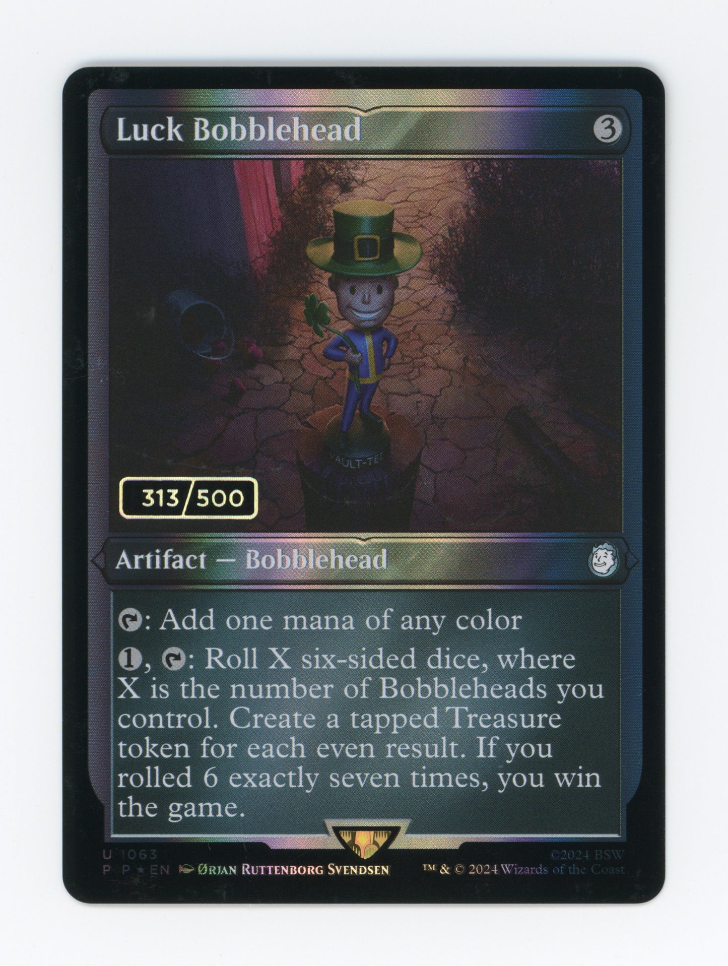 Luck Bobblehead — Serial Numbered|313/500|Foil — ID 20002