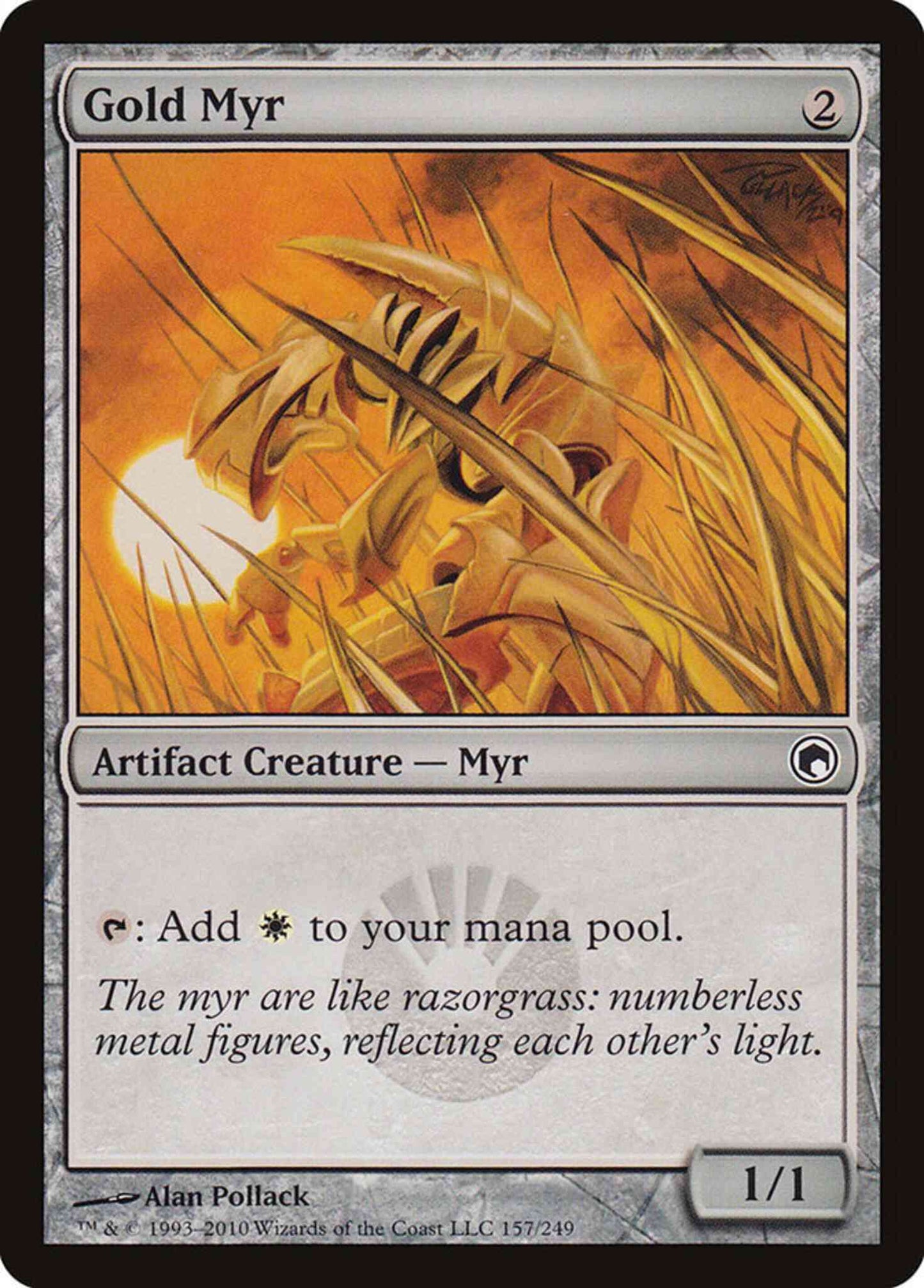 Gold Myr [157] [Scars Of Mirrodin] [Non-Foil]