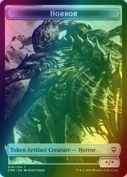 Copy Token (13) // Horror Token (10) [Commander Legends Tokens] [Foil]