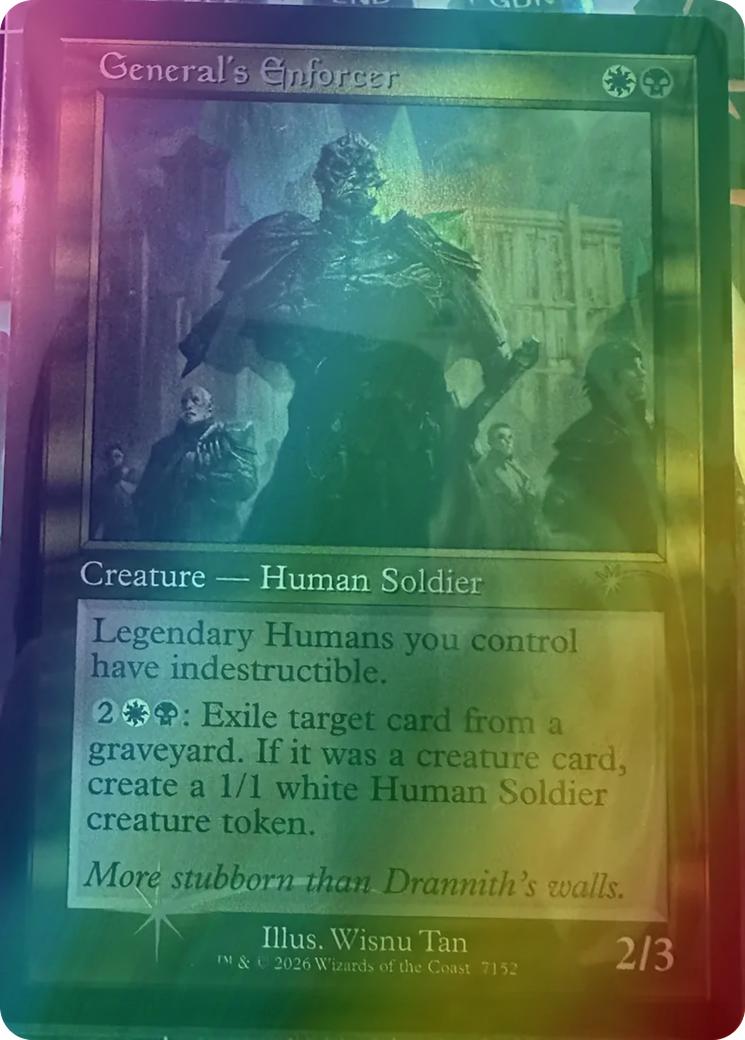 General's Enforcer [7152] [Retro Frame] [Handsome Humans] [Secret Lair Drop] [Foil]
