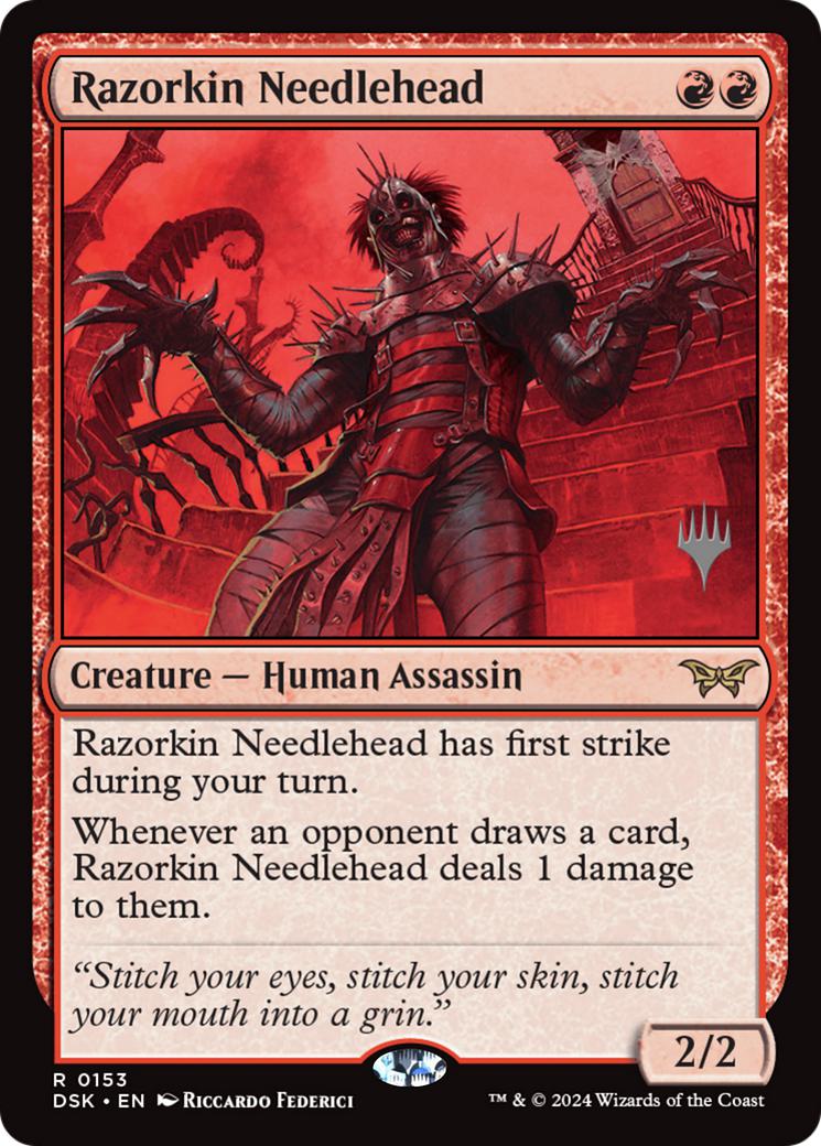 Razorkin Needlehead [153p] [Promo Pack] [Duskmourn: House of Horror: Promos] [Non-Foil]