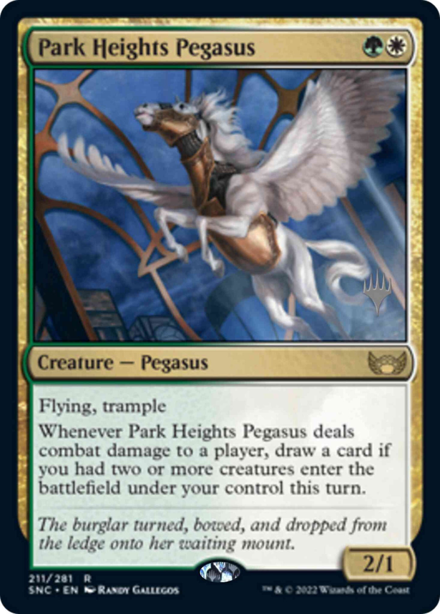 Park Heights Pegasus [Promo Pack] [211p] [Streets of New Capenna: Promos] [Non-Foil]