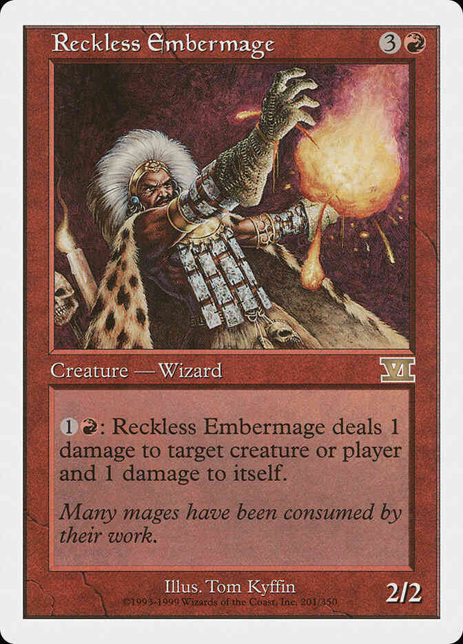 Reckless Embermage [201] [Classic Sixth Edition] [Non-Foil]
