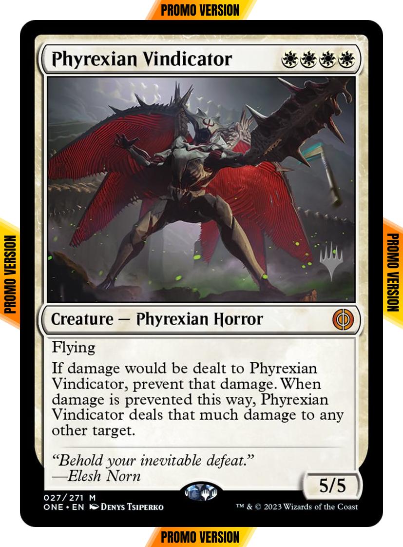 Phyrexian Vindicator [27p] [Promo Pack] [Phyrexia: All Will Be One: Promos] [Non-Foil]