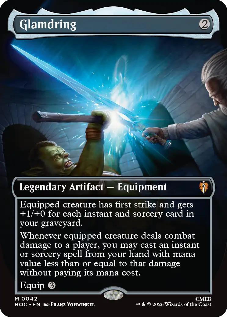 Glamdring [42] [Borderless] [Classic Artist] [The Hobbit: Commander] [Non-Foil]