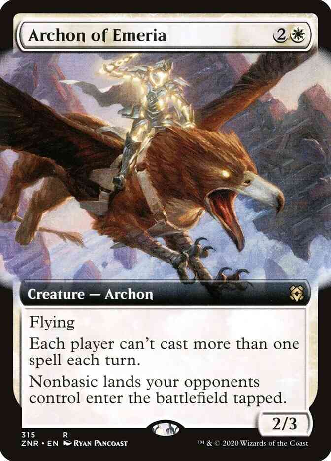 Archon of Emeria [315] [Extended Art] [Zendikar Rising] [Non-Foil]