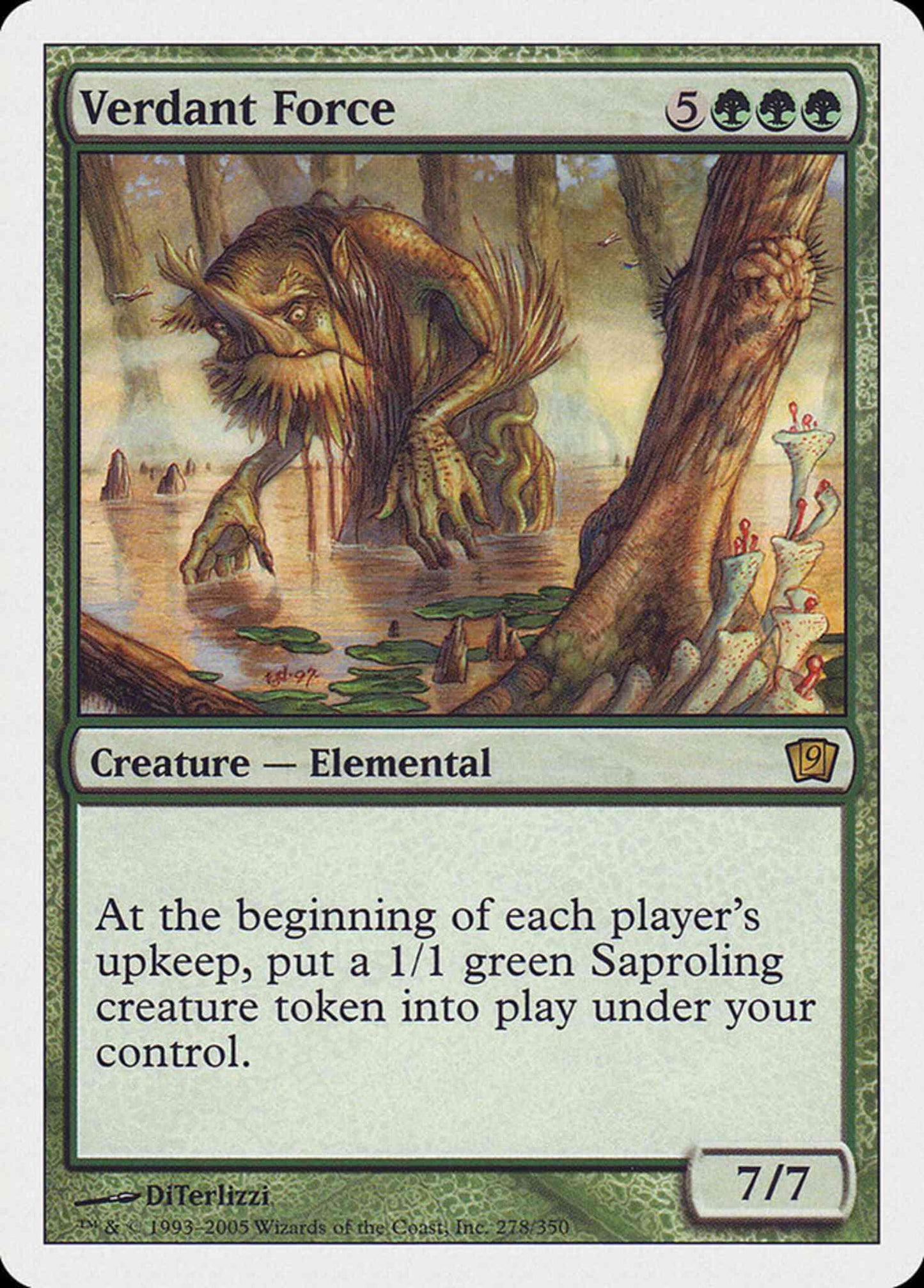 Verdant Force [278] [Ninth Edition] [Non-Foil]