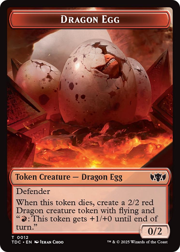 Dragon Token (13) // Dragon Egg Token (12) [Tarkir: Dragonstorm: Commander: Tokens] [Non-Foil]