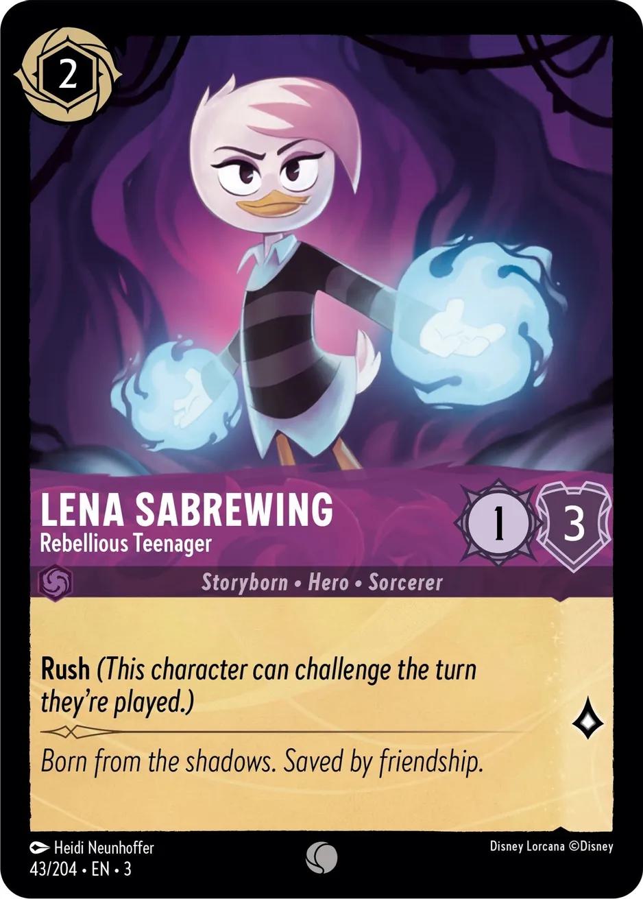 Lena Sabrewing - Rebellious Teenager - 43/204 [Into the Inklands] [Non-Foil]