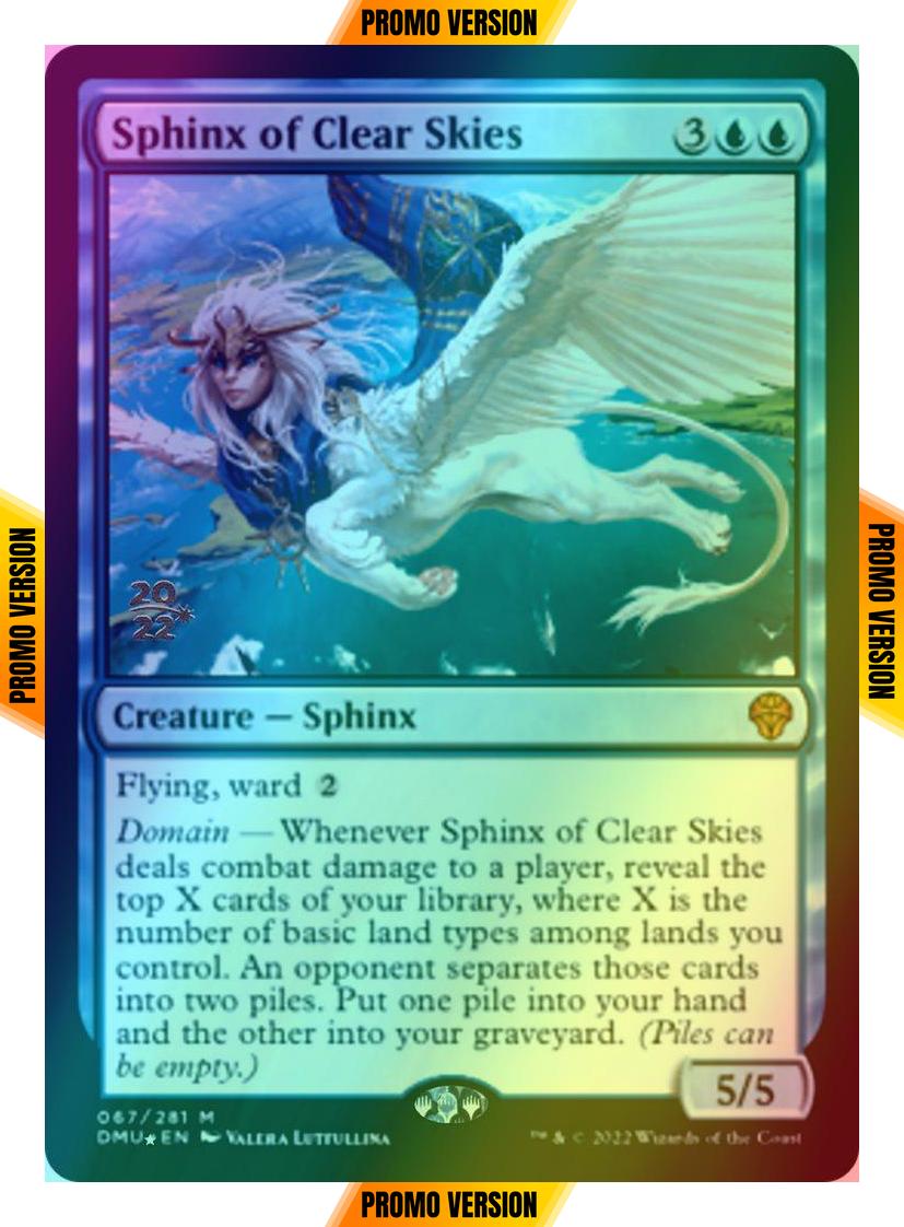 Sphinx of Clear Skies [67s] [Prerelease] [Dominaria United: Promos] [Foil]