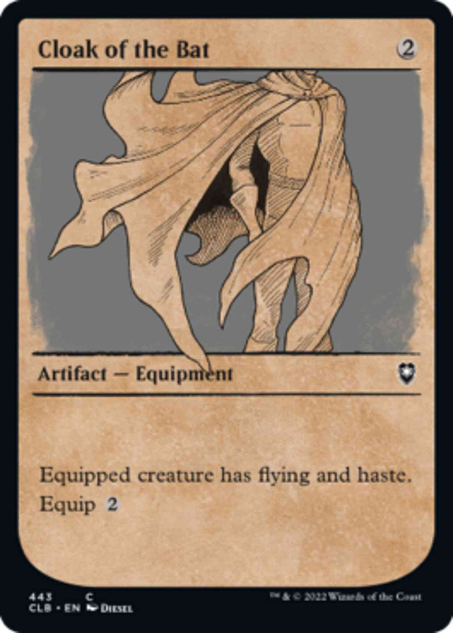 Cloak of the Bat [443] [Rulebook Showcase] [Commander Legends: Battle for Baldur's Gate] [Non-Foil]