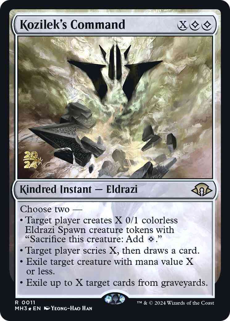 Kozilek's Command [11s] [Prerelease] [Modern Horizons 3: Promos] [Foil]
