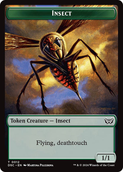 Insect Token (12) // Ooze Token (13) [Duskmourn: House of Horror: Commander: Tokens] [Non-Foil]