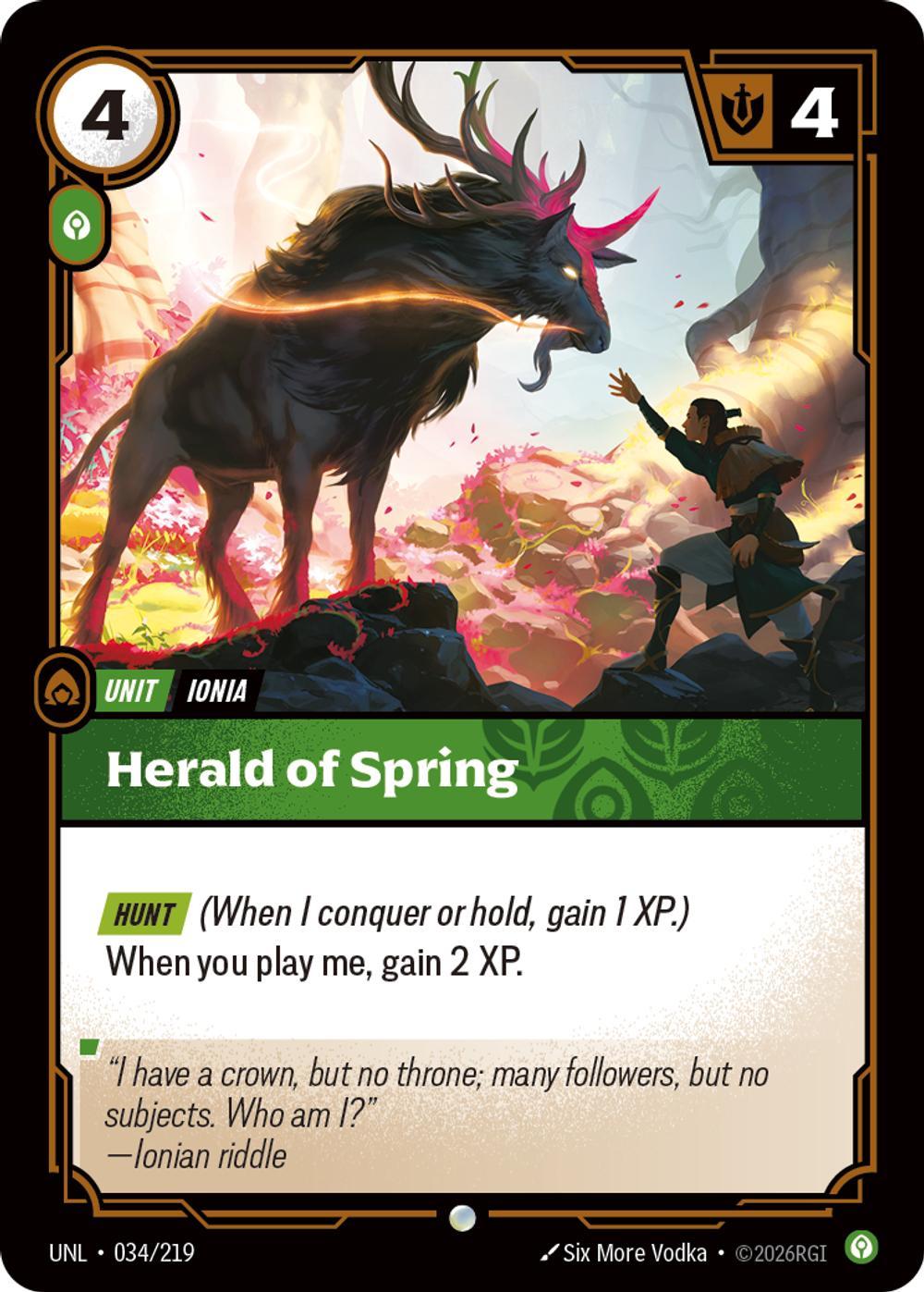 Herald of Spring - 034/219 [Unleashed] [Non-Foil]
