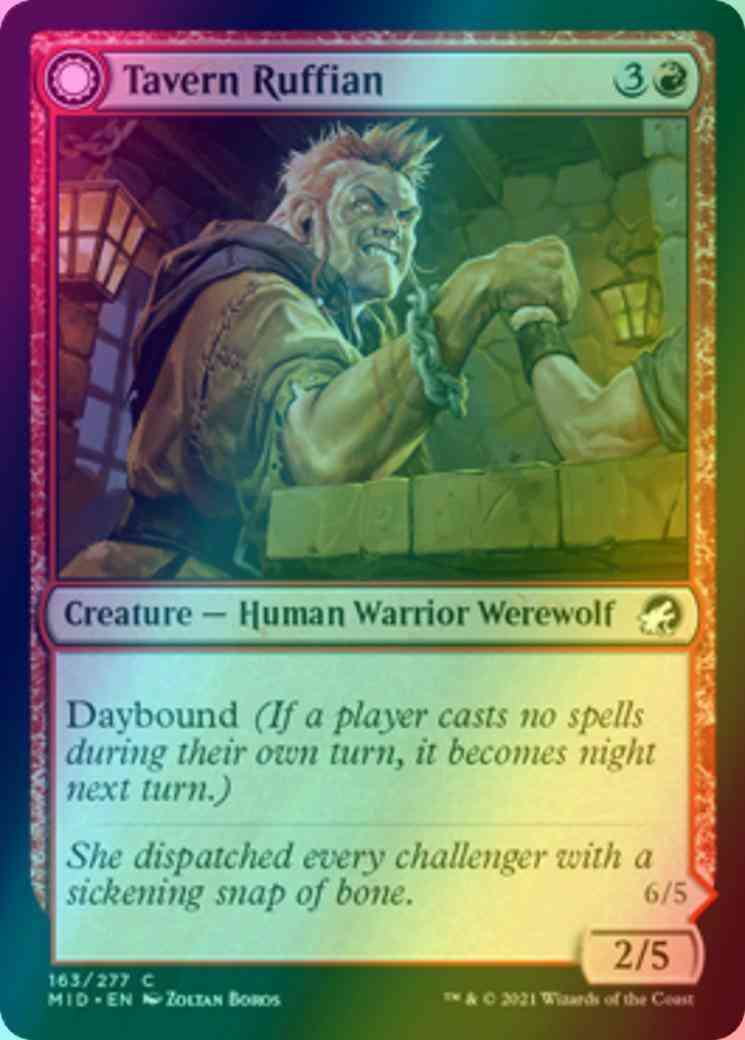 Tavern Ruffian // Tavern Smasher [163] [Innistrad: Midnight Hunt] [Foil]