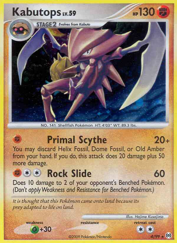 Kabutops - 4/99 - Rare Holo [pl4-4] [Reverse Holo]