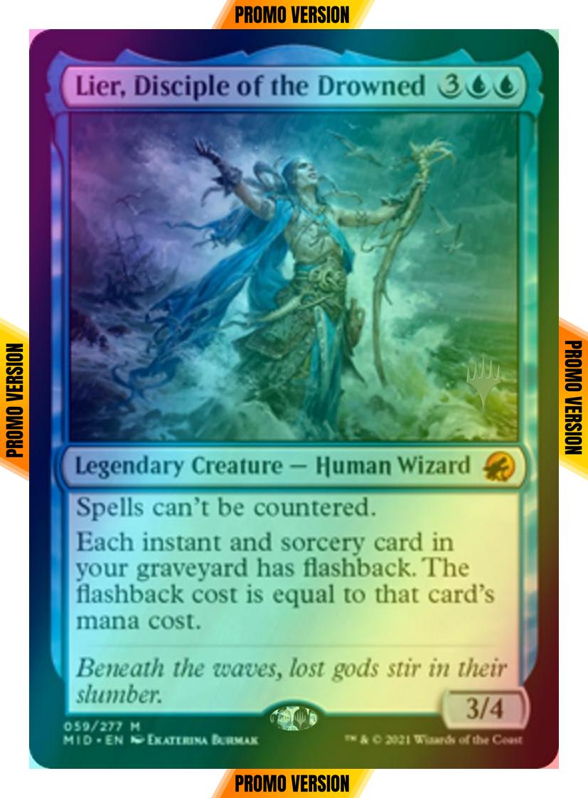 Lier, Disciple of the Drowned [Promo Pack] [59p] [Innistrad: Midnight Hunt Promos] [Foil]