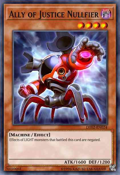 Ally of Justice Nullfier - DT02-EN024 - Duel Terminal Normal Parallel Rare - Duel Terminal
