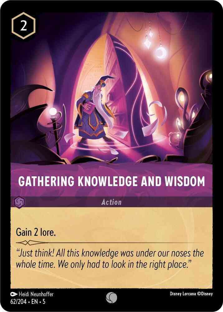 Gathering Knowledge and Wisdom - 62/204 [Shimmering Skies] [Non-Foil]