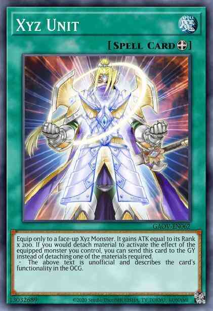 Xyz Unit - GAOV-EN062 - Ultimate Rare - 1st Edition