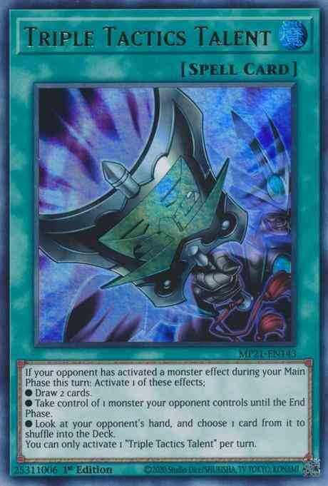 Triple Tactics Talent - MP21-EN143 - Ultra Rare - 1st Edition