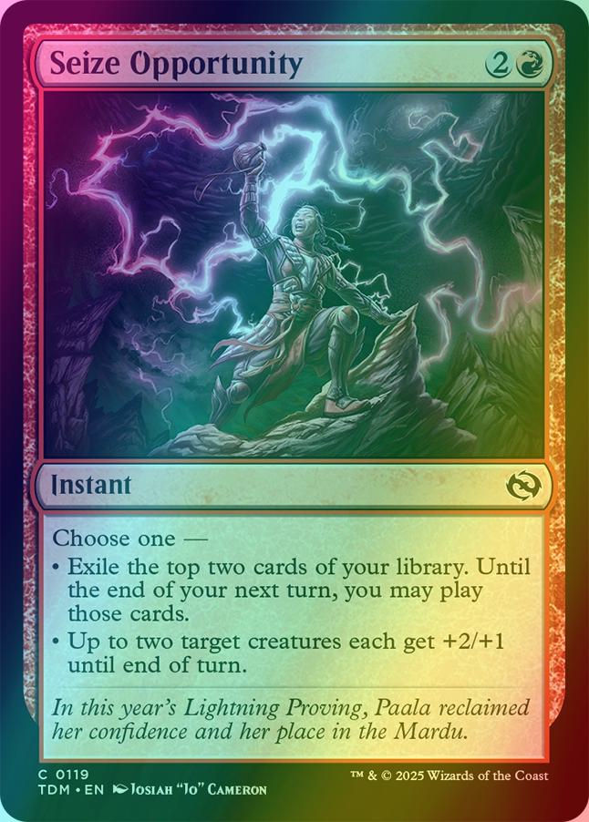 Seize Opportunity [119] [Tarkir: Dragonstorm] [Foil]