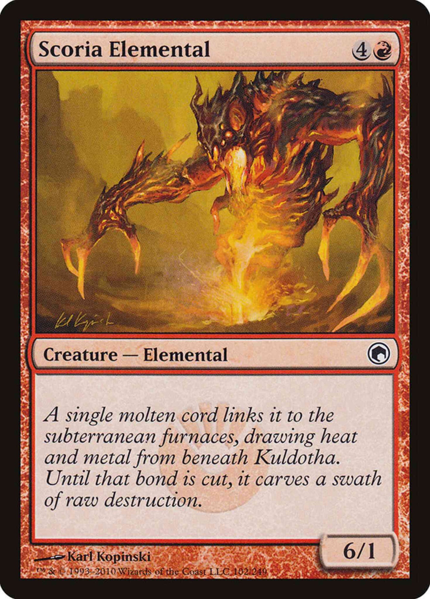 Scoria Elemental [102] [Scars Of Mirrodin] [Non-Foil]