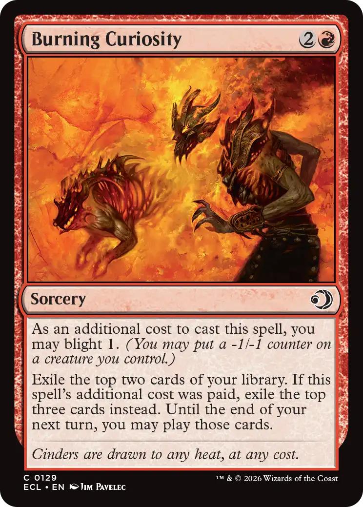 Burning Curiosity [129] [Lorwyn Eclipsed] [Non-Foil]
