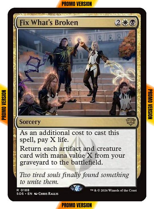 Fix What's Broken [188p] [Promo Pack] [Secrets of Strixhaven Promos] [Non-Foil]