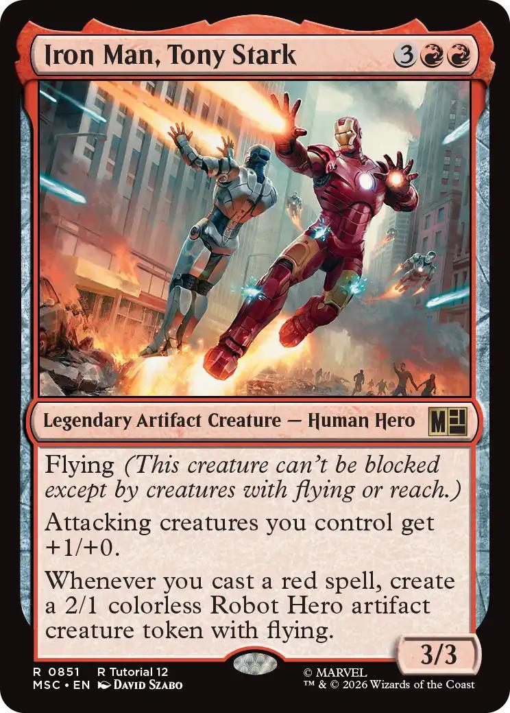 Iron Man, Tony Stark [851] [Beginner Box] [Marvel Super Heroes: Commander] [Non-Foil]