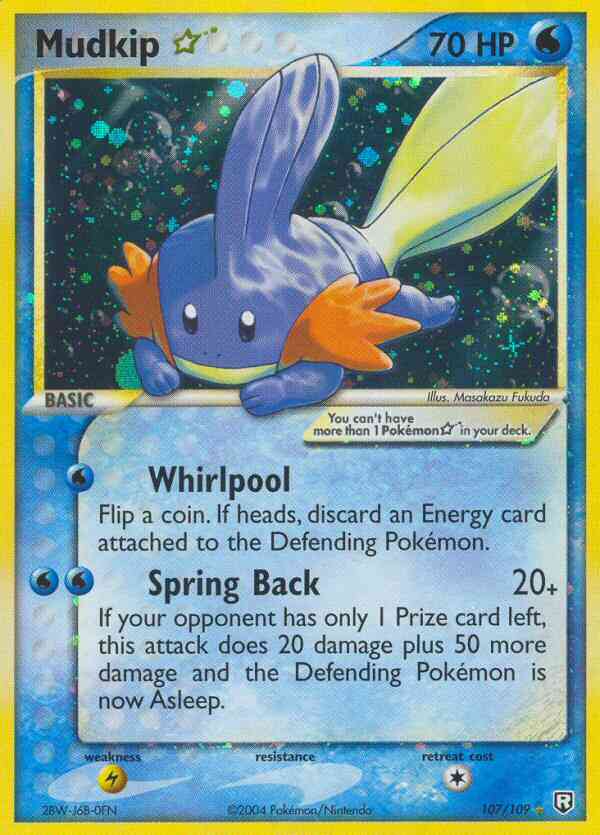 Mudkip Star - 107/109 - Rare Holo [ex7-107] [Holo]