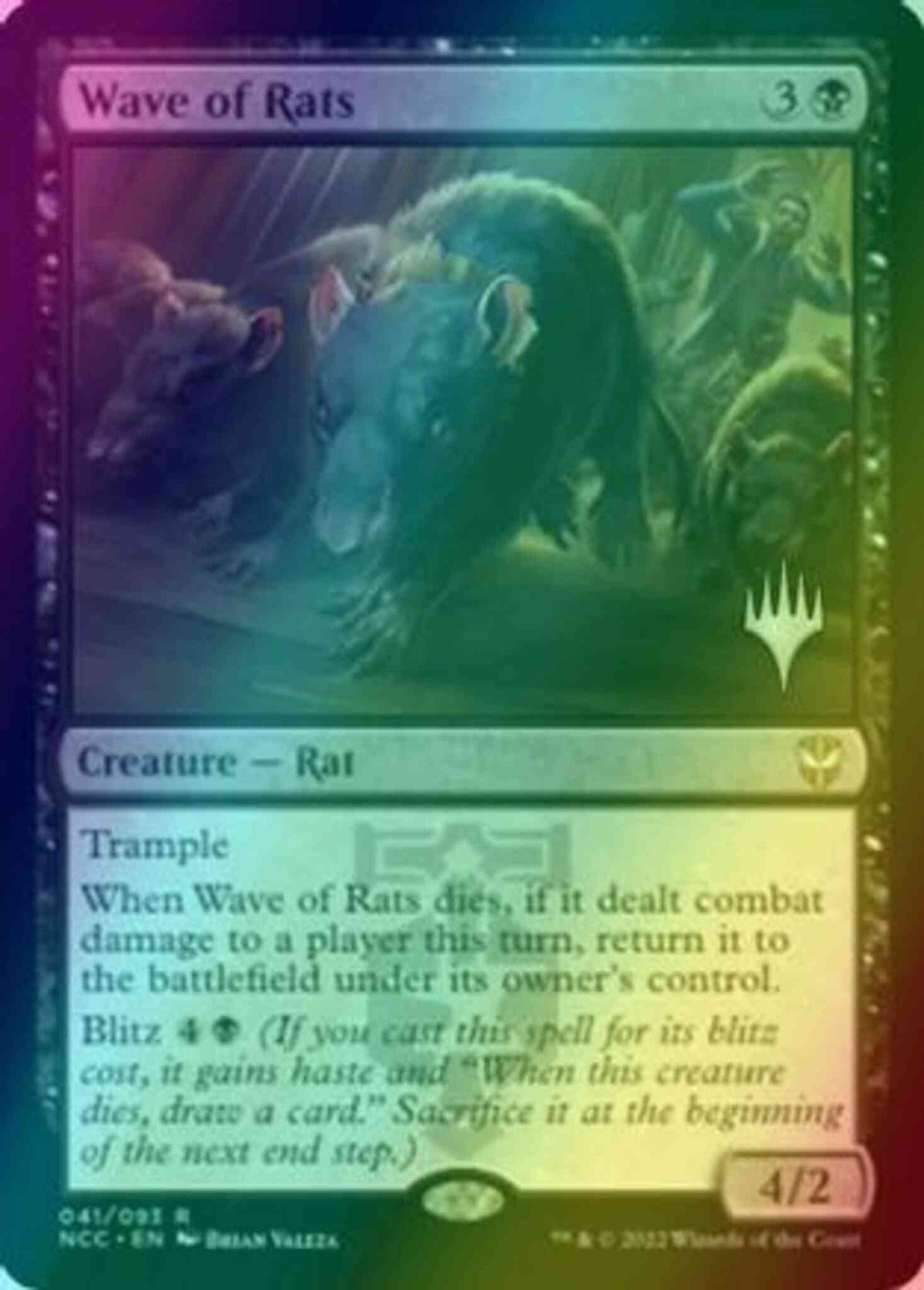 Wave of Rats [Promo Pack] [41p] [Streets of New Capenna: Commander: Promos] [Foil]